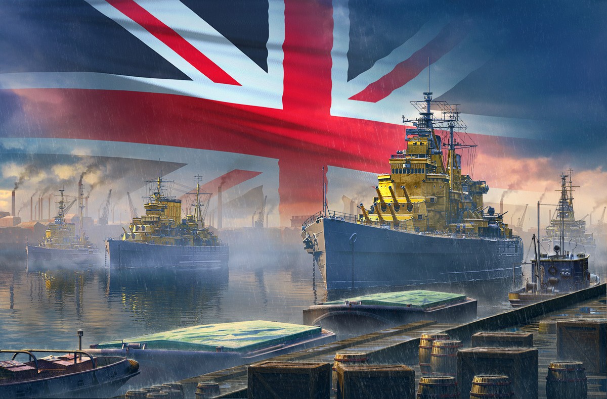 Тяжелые крейсера Великобритании World of Warships